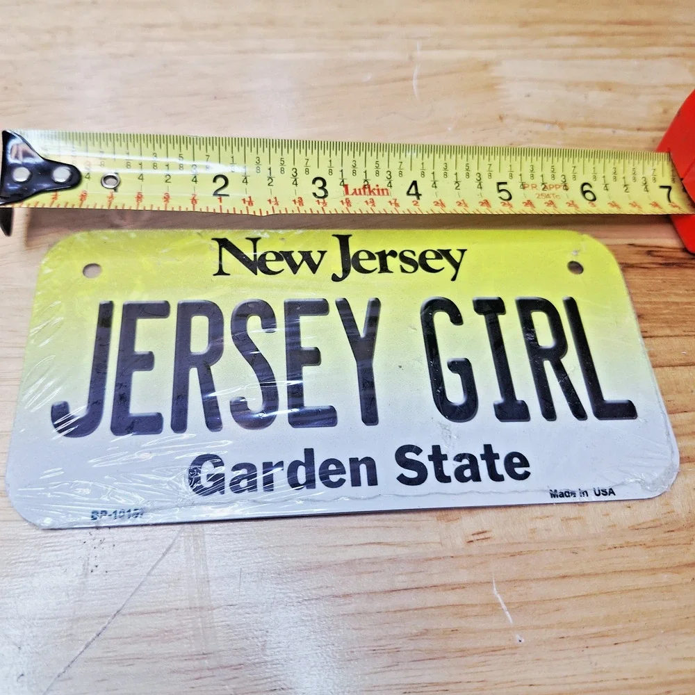 Jersey Girl Novelty MINI Plate Size Tag Sign Bike New Jersey Car Truck Wall Home